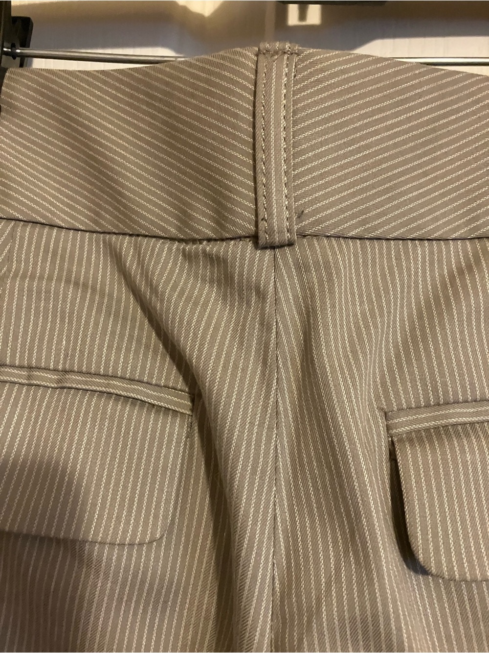 Banana Republic Men's Taupe Pinstripe Dress Pants - Picture 7 of 10